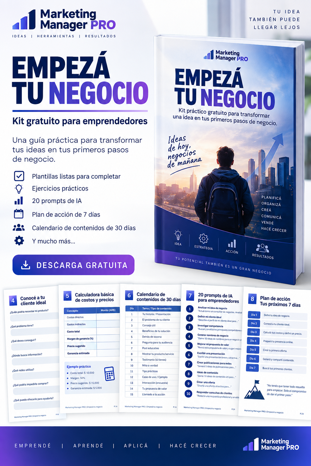 Empezá tu Negocio - Kit gratuito para emprendedores